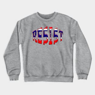 Patriotic RESIST Design Crewneck Sweatshirt